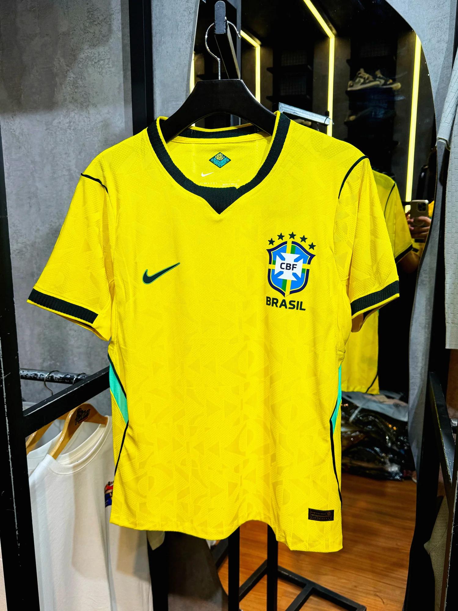 CAMISA DE TIME - BRASIL TAILANDESA 1.1 AMARELA